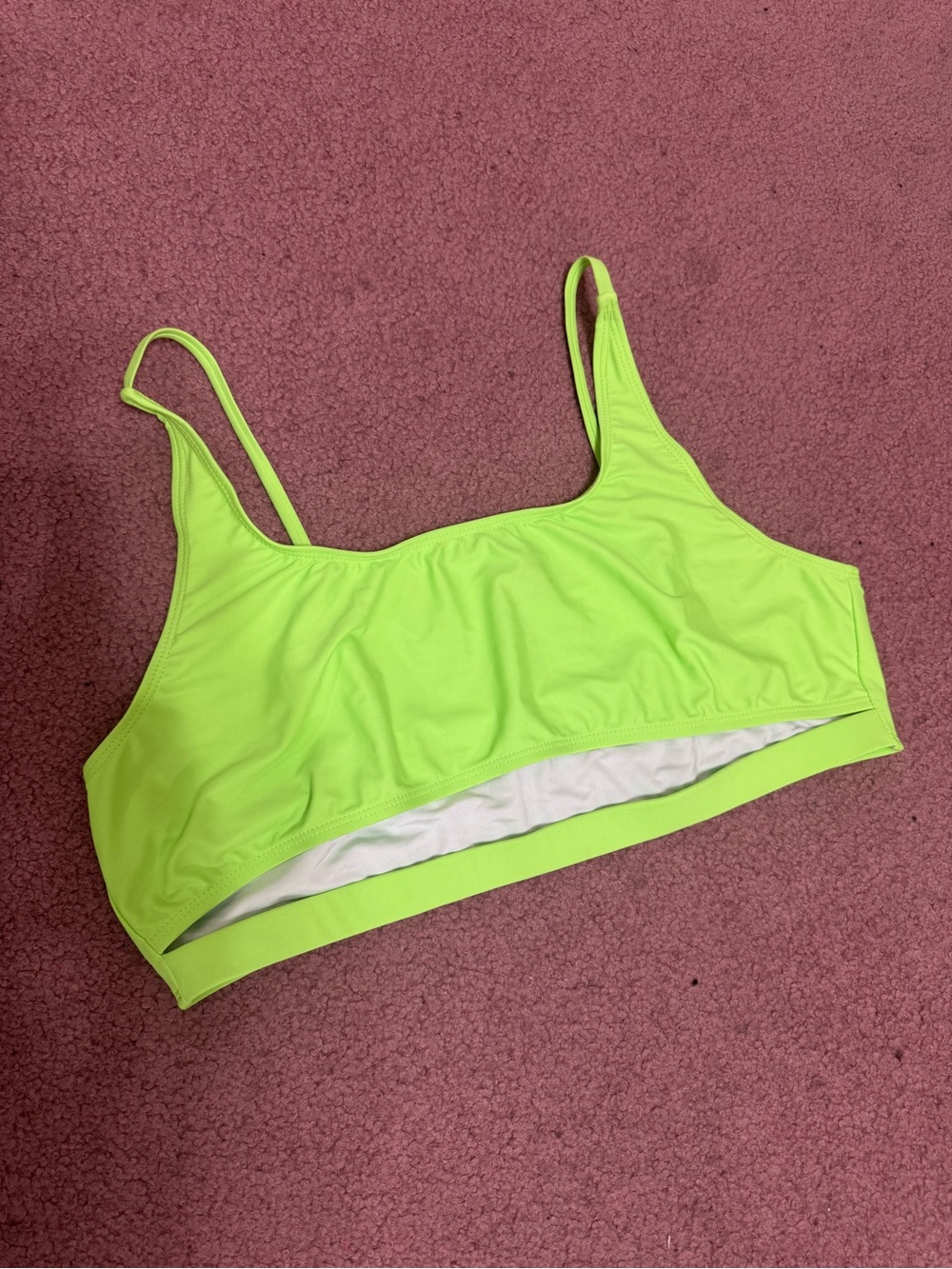 New 3x neon green crop top shirt tank festival rave raver outfit bralette 80s